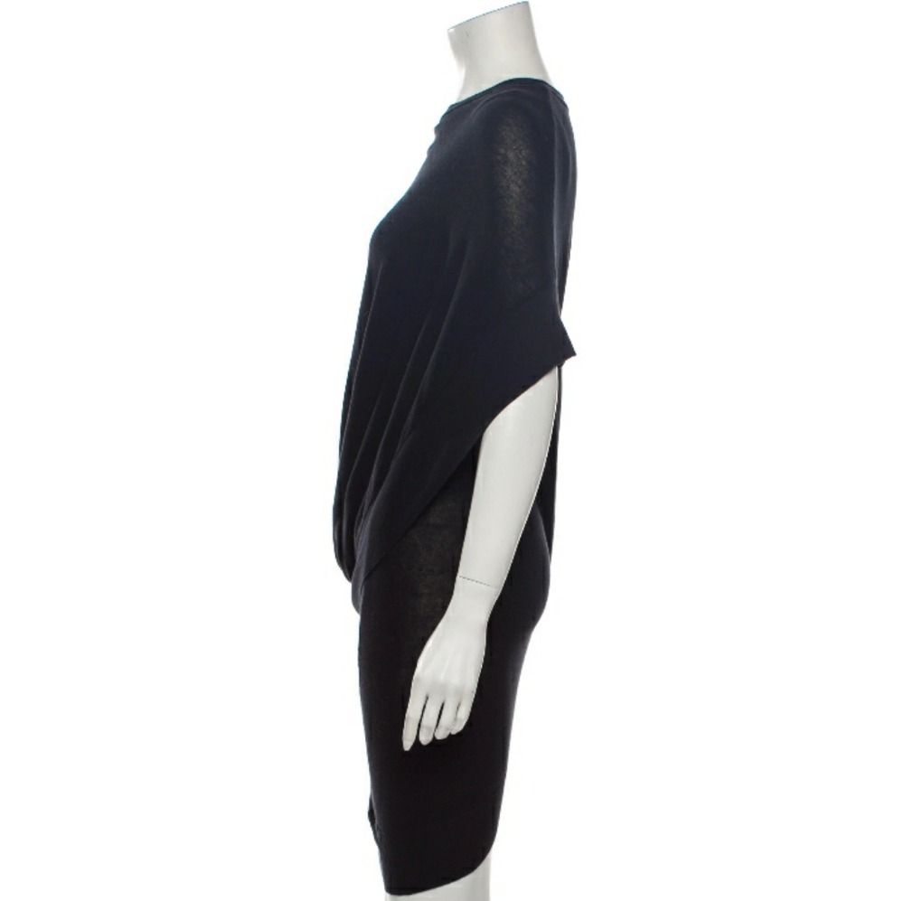 🌱 Alexander Wang Crew Neck Knee Length Dress Black Size XS - Picture 2 of 6